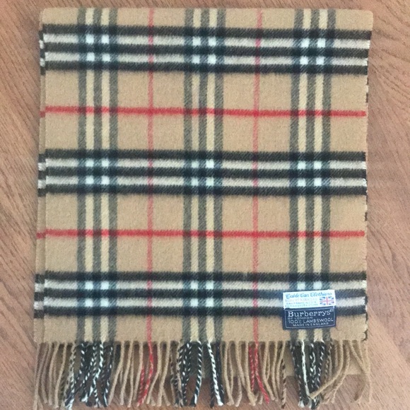 Vintage Burberrys nova check lambswool scarf - Picture 9 of 10